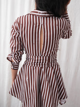 Vestido Trevi Rayas Cafe